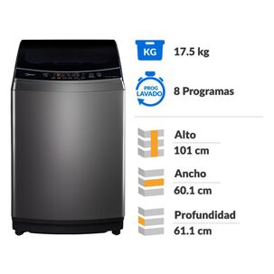Lavadora Midea MLS-175GE04N / 17.5 Kg